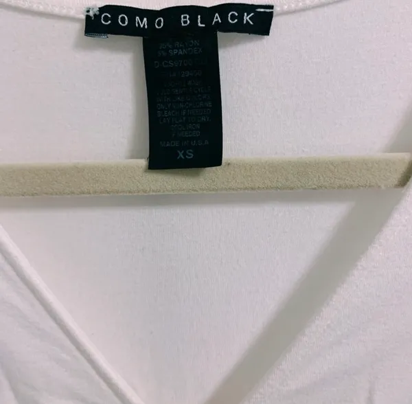 Como Black White Crop Top - Image 2