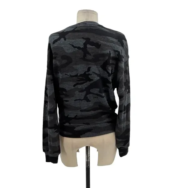 Rails Ramona Sweatshirt Iron Camo Print‎ Gray Black Long Sleeve Size XS - Image 8