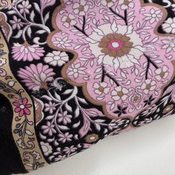 Cato Floral Medallion Blouse Size 18/20W Black Multicolor Boho Lightweight Comfy - Image 6