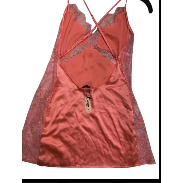 Victoria's Secret One Piece lingerie Pink Lace Open Back New With Tags Size S/P - Image 5