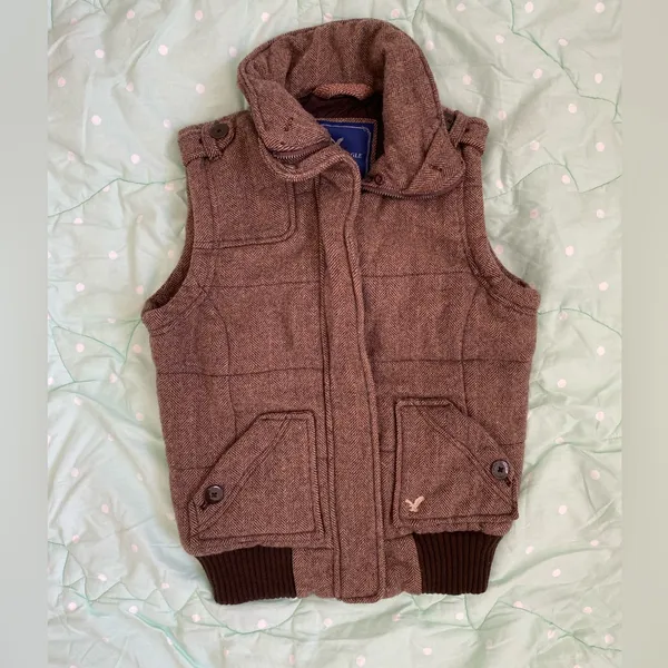 American Eagle Women’s Brown Vest size Small - Image 5