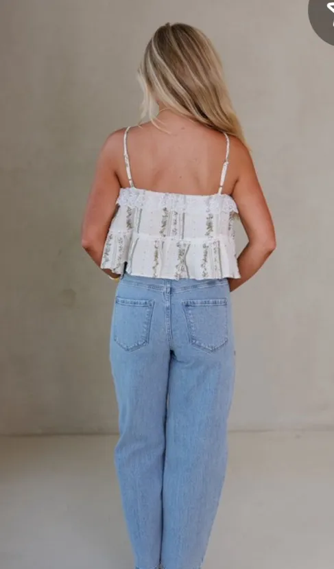 These Three Boutique Maeve Ruffled Hem Top - Image 2
