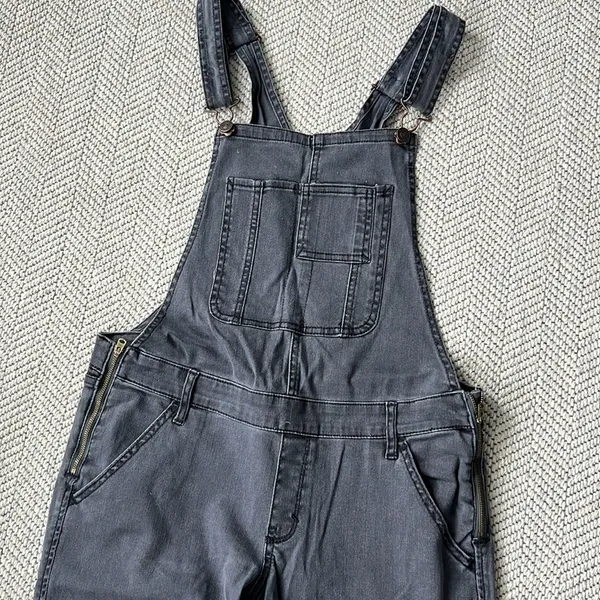 Abercrombie & Fitch Black Denim Overalls - Image 2