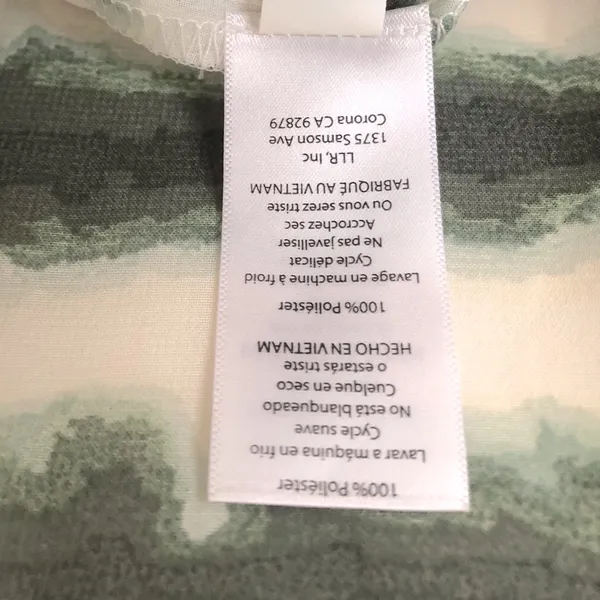 Lularoe Shirley women’s Kimono White With Green Tie Dye Sheer Chiffon Size S - Image 10