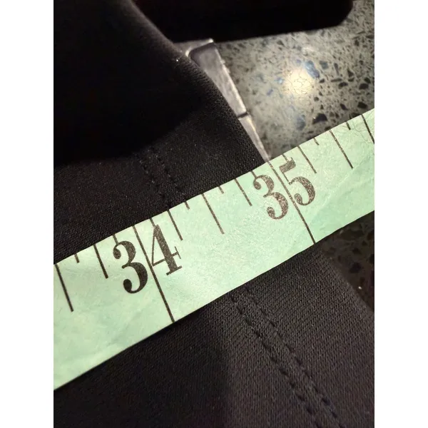 Athleta Seasoft‎ Dress Black Long Sleeve V Neck Pockets Size S - Image 7