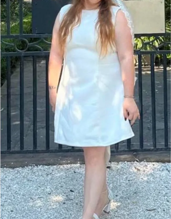 White Bach Dress Size XXL - Image 2