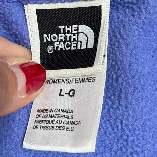 Vintage The North Face‎ Fleece Quarter Zip Size Large - Image 4