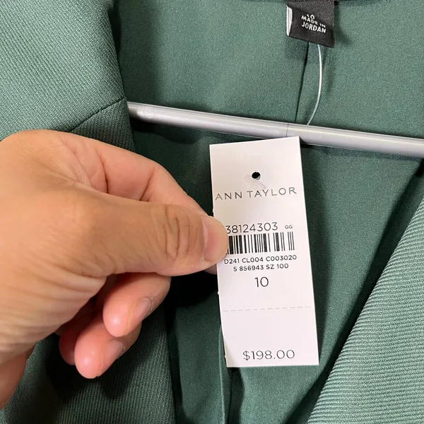Ann Taylor The Modern Blazer 10 Dried Cilantro‎ Green Relaxed Fit Oversized New - Image 5