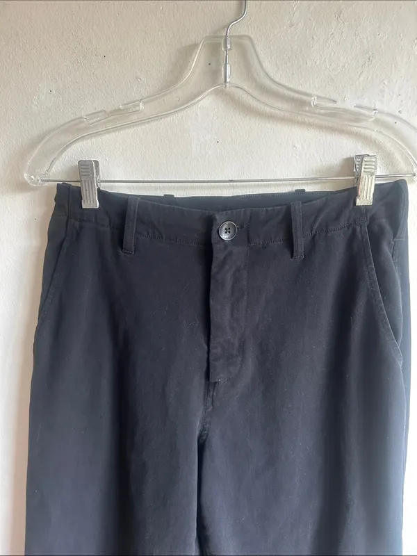 Monrow Black Wide Leg High Waist Crop Length Pants Size Small - Image 3