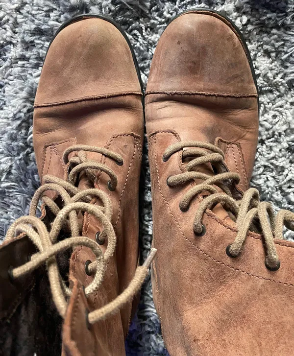 Born Brown Leather Boots Size 8 - Image 7