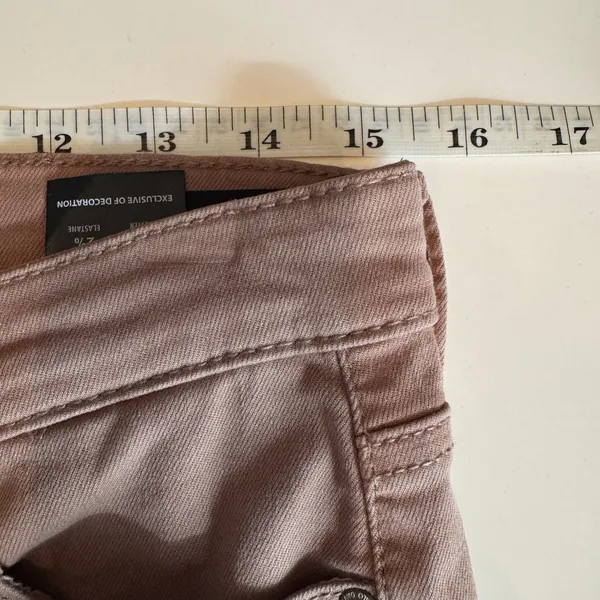 Buffalo David Bitton Havana Pants Women 10/30 Mauve Brown High Rise Ankle Skinny - Image 10