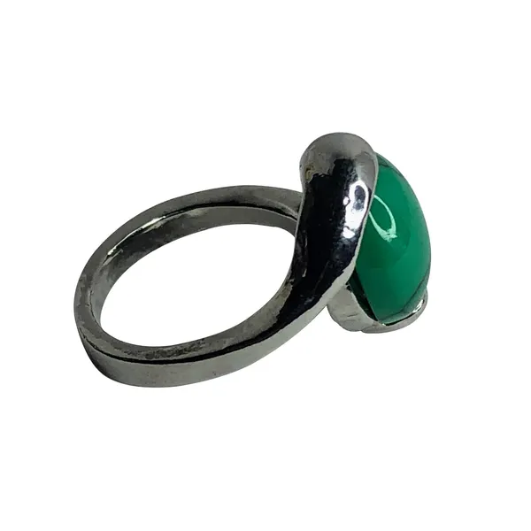 Turquoise Circle Ring - Image 5