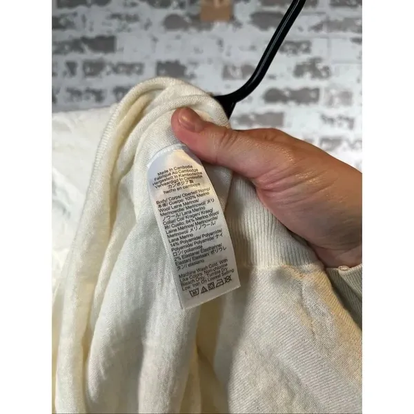 J. Crew | women white merino wool turtleneck sweater - Image 3