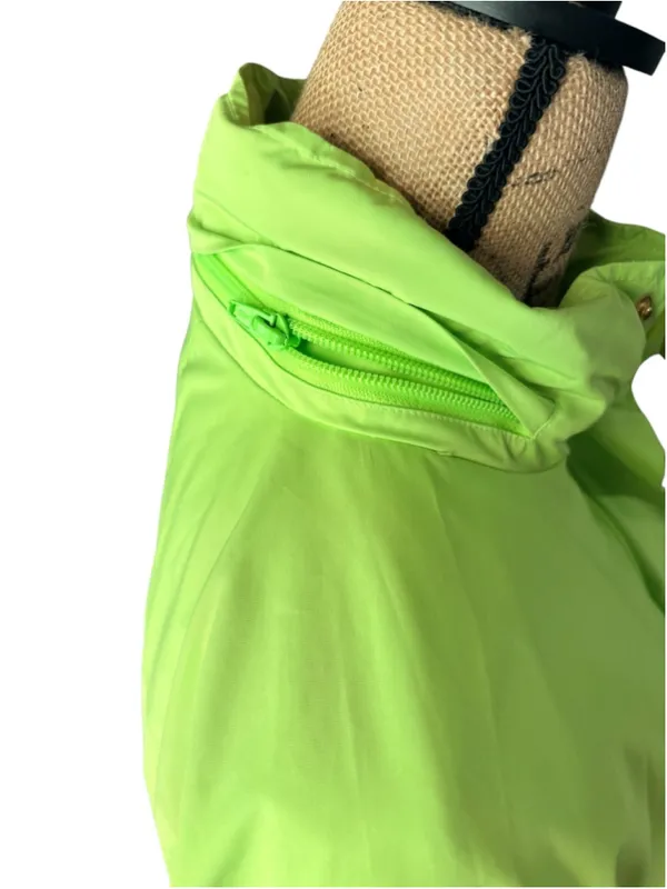 Lauren Ralph Lauren Lime Green Rain Jacket Wind Breaker Size M (21” PTP) - Image 8