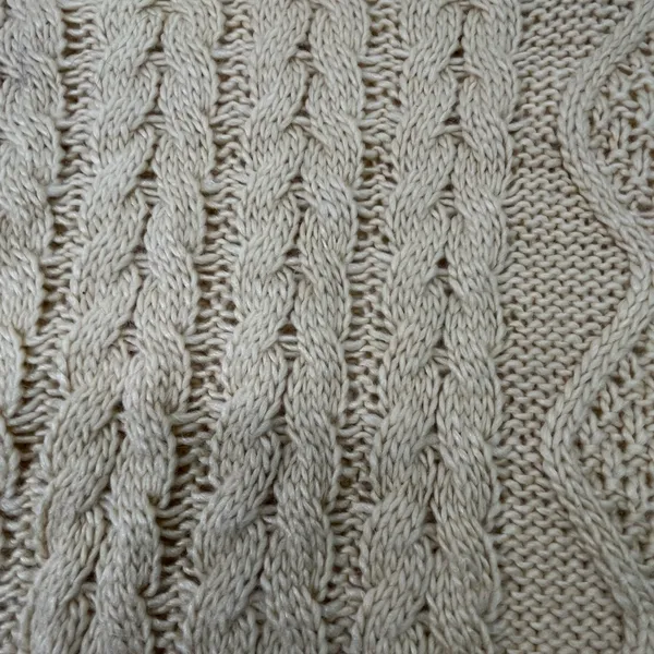 Lush Crop Cable Knit Chunky Sweater Women M‎ Wool Blend Pale Yellow Costal Cozy - Image 9