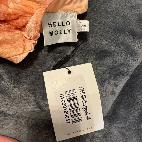 HELLO MOLLY FRONT RUNNER DRESS DUSTY PINK MEDIUM - Image 5