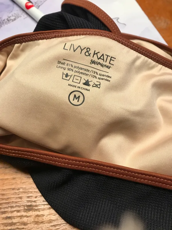 NWOT Livy & Kate BLACK HIGH WAISTED PIPED BOTTOMS Sz M - Image 6