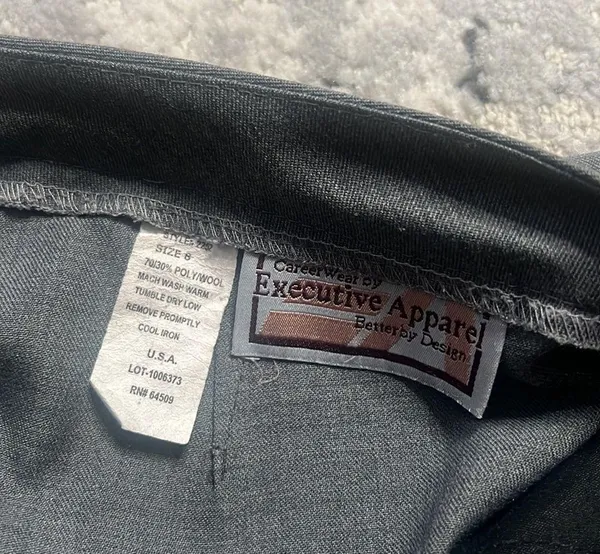 4/$10 ❣️ Executive Apparel Grey Work Pants - Image 5