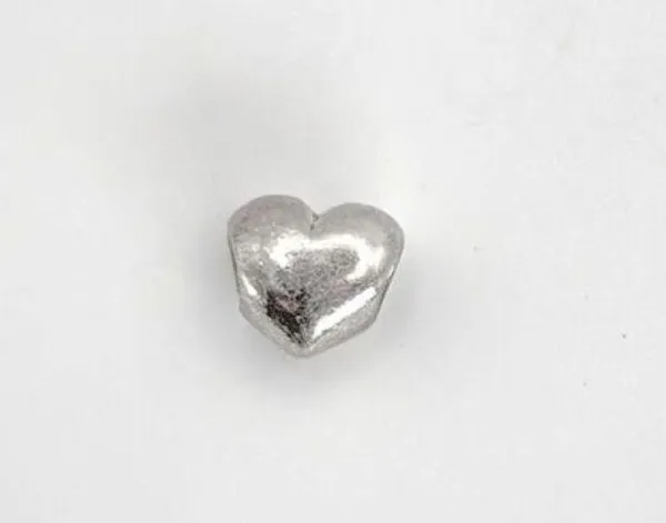Pandora Silver Puffed Smooth Heart Authentic RETIRED Charm #2 - Image 2
