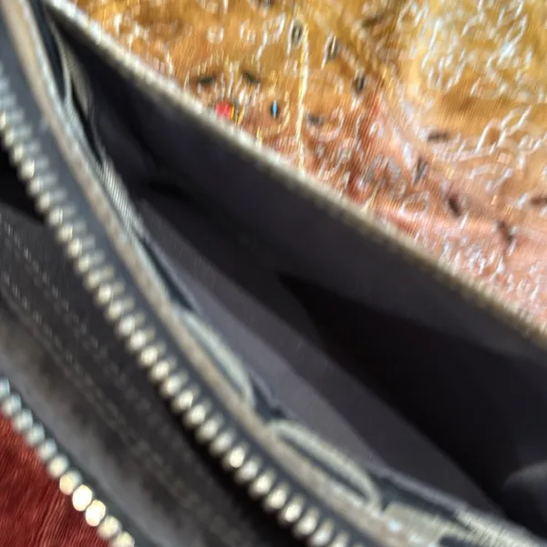 Coach Black and Gold Wristlet - Image 7