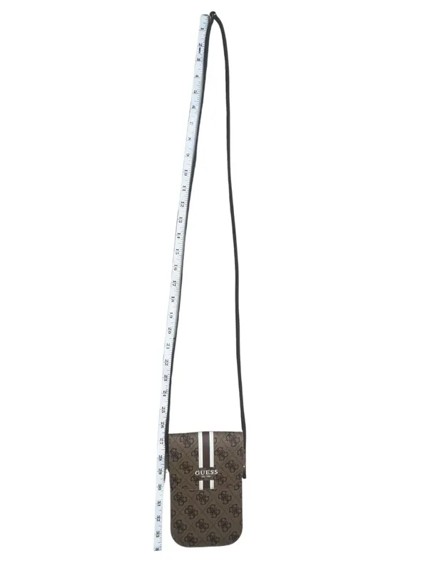 GUESS Brown Logo Phone Crossbody Bag Monogram - Image 3