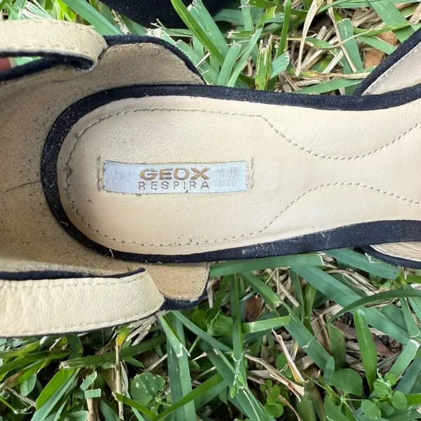 GEOX Respira D52N9A Suede Wedge Shoes Rhinestone - Image 3