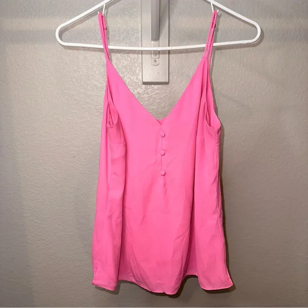 Lilly Pulitzer Pink Fitted Buttoned Camisole - Image 2
