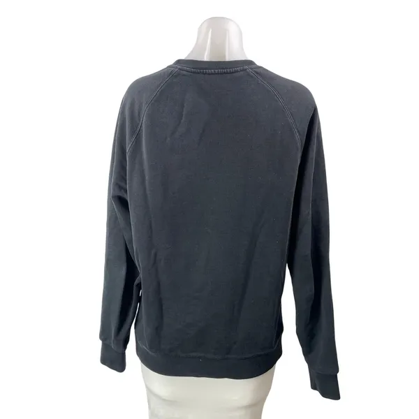 Maison Katsune Women's Black Parisien Long Sleeve Crewneck Pullover Sweatshirt M - Image 3