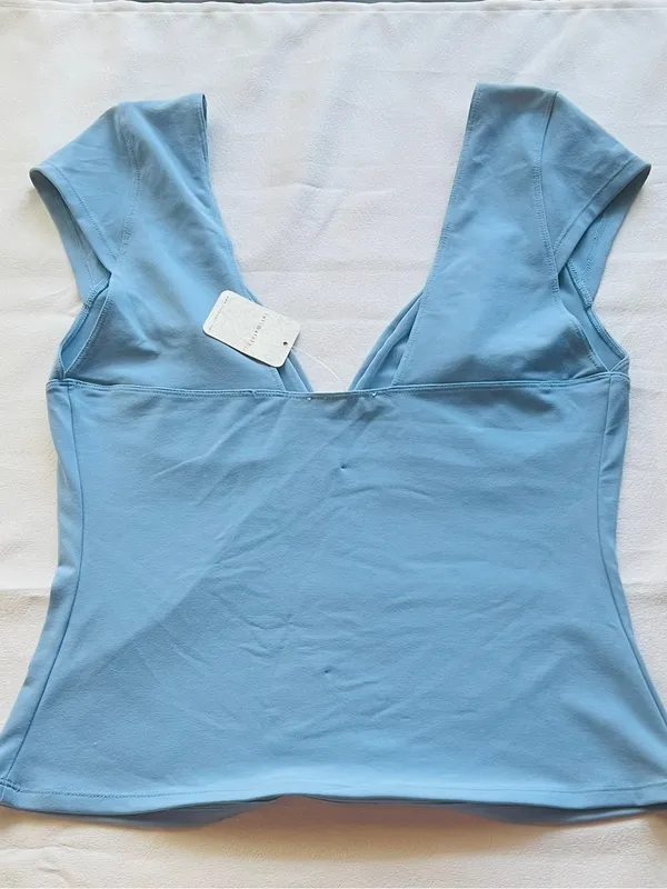 Free People Duo Corset Cami Blissful Blue L NWT Sweetheart Neck - Image 3