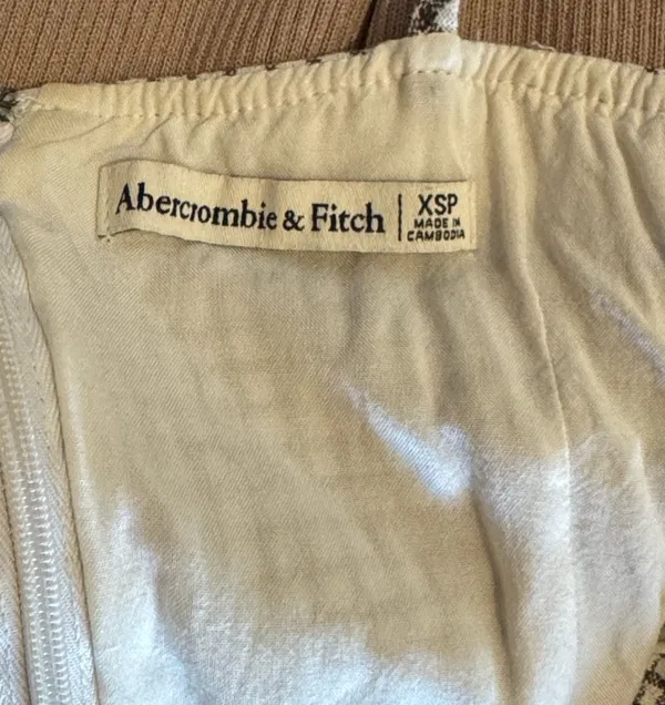 Abercrombie & Fitch 90’s Tank Gingham Linen Blend Mini Dress - Image 9