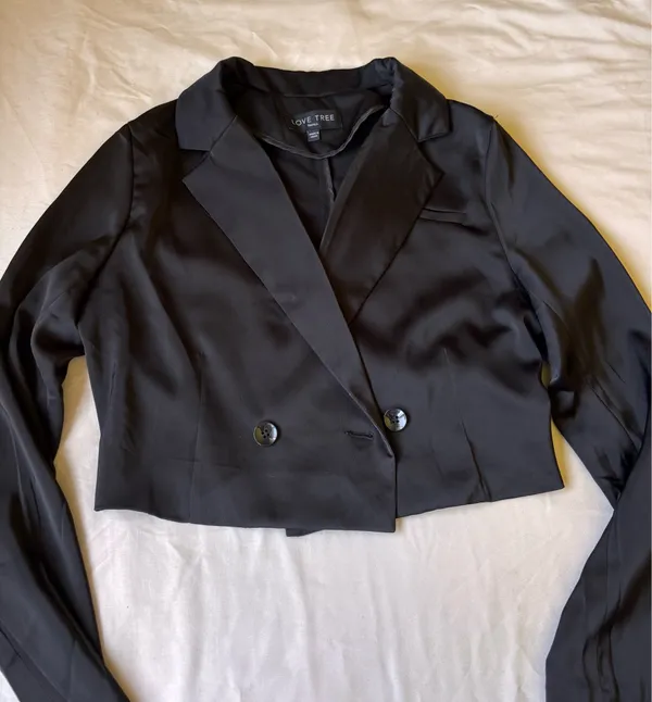 Love Tree Cropped blazer - Image 4