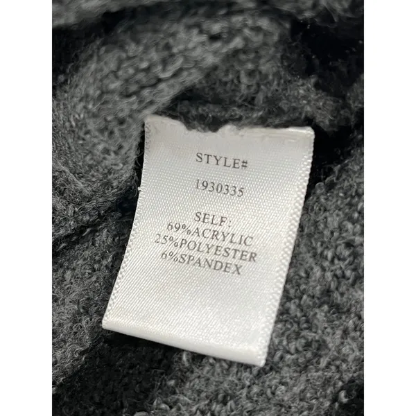 Current Air Striped Tunic Sweater Gray Black Long Sleeve‎ Pullover XS - Image 5