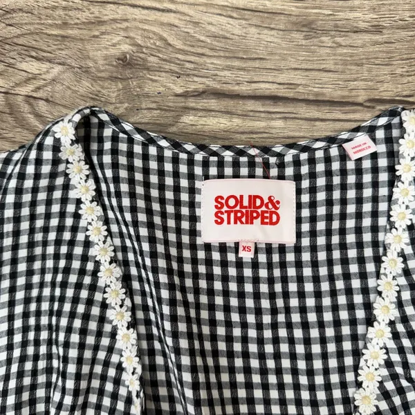 Solid and Striped Gingham Cutout‎ Dress Size xs - Image 3