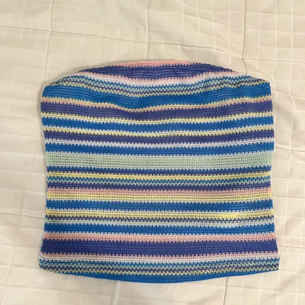 Multicolored tube top Blue Size M - Image 2