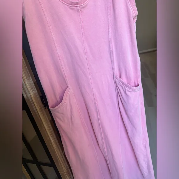 Daily Practice midi dress Anthropologie Seamed Sleeveless maxi vneck fp movement - Image 8