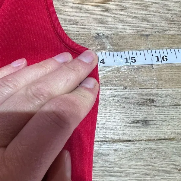 Alya Women's Scuba Sleeveless Round Neck Eyelet A-Line‎ Party Dress Red Size XS - Image 5