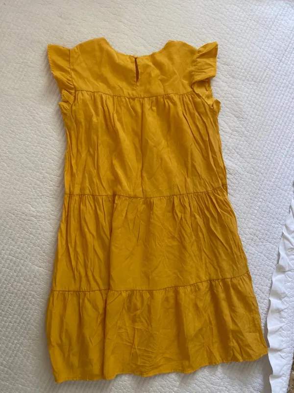 Yellow ruffle babydoll mini dress - Image 4