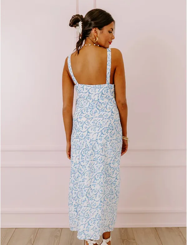 Olivaceous Floral Midi Dress - Image 3