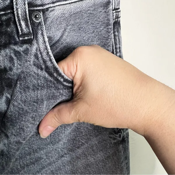 Slvrlake London High Rise‎ Straight Moonlight Destructed Black Acid Washed Jeans - Image 9