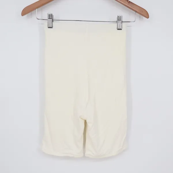 Naked Wardrobe Baby Mama Maternity Biker Shorts XL Cream Off White - Image 5