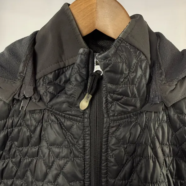 Halifax Traders Quilted Full Zip Hooded‎ Jacket in Black Size Extra Small - Image 3
