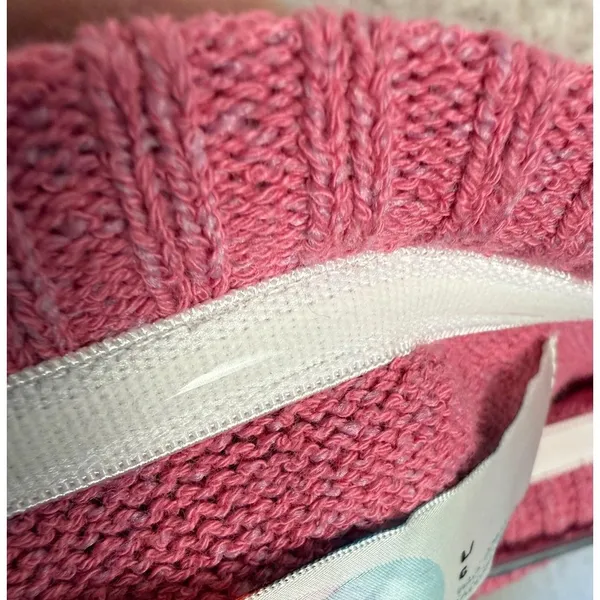 FP Beach Tube Top Womens Large Pink Striped Knit Beach‎ Stretch Casual Vacation - Image 6