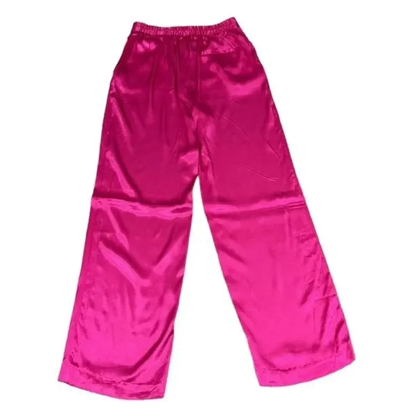 Zara Pink Satin Effect Dress Pants(Size Small) - Image 4