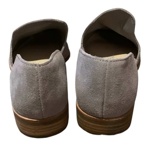 Dolce Vita Kelsa Flats Womens 6M Grey Perforated Suede D'Orsay Pointed Toe‎ Boho - Image 5