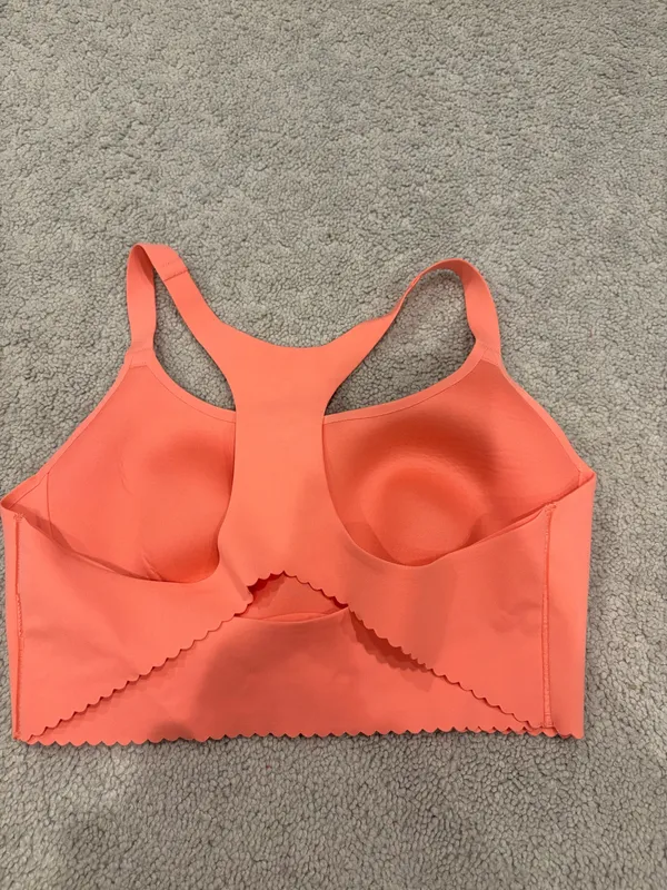 aerie coral sports bra size small - Image 2