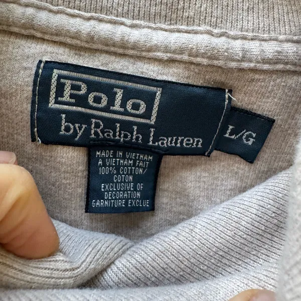 Vintage Polo Ralph Lauren Jersey Shawl-Collar Sweater - Image 5