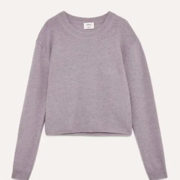 Aritzia Wilfred Aubri sweater, Alpaca yarn Soft Lilac Crew Neck size Medium - Image 4