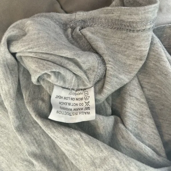 Heather Gray Long Sleeve Women's Cropped Tee - Image 3