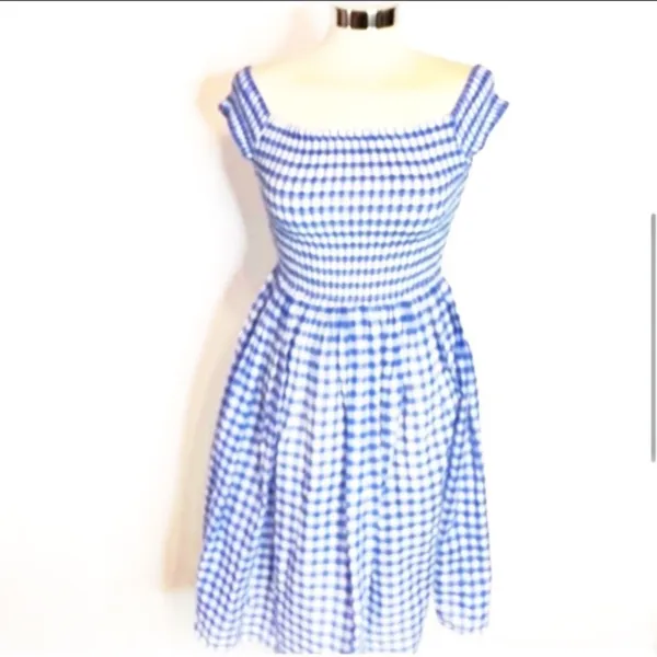 J. Crew gingham off the shoulder dress‎ - Image 5