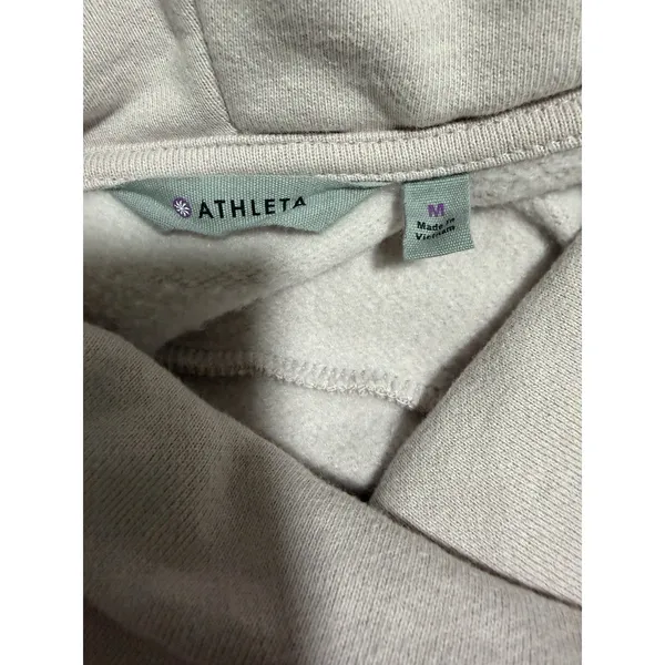 Athleta Funnel Neck Sweatshirt Faint‎ Pink Women's Size Medium - Image 9
